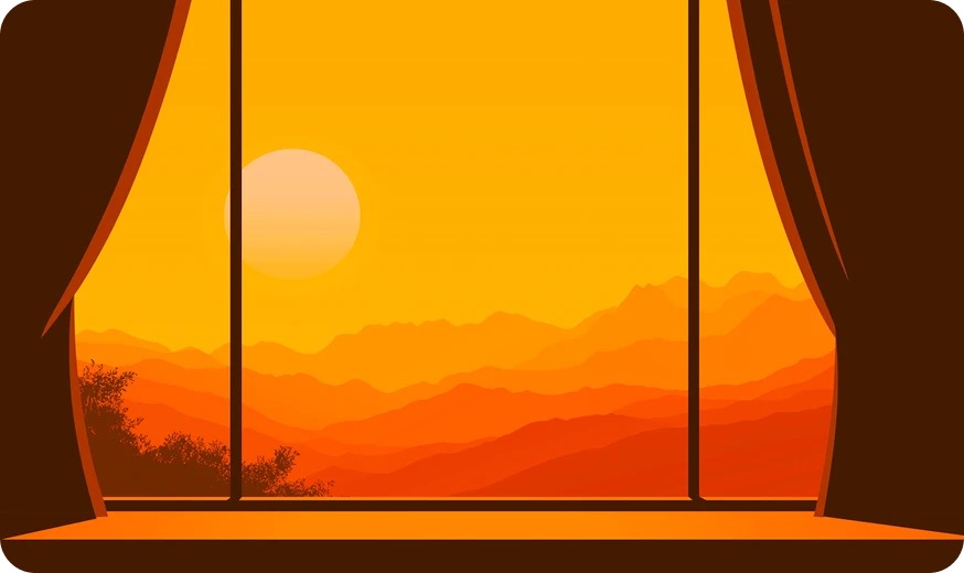 Window at Sunset