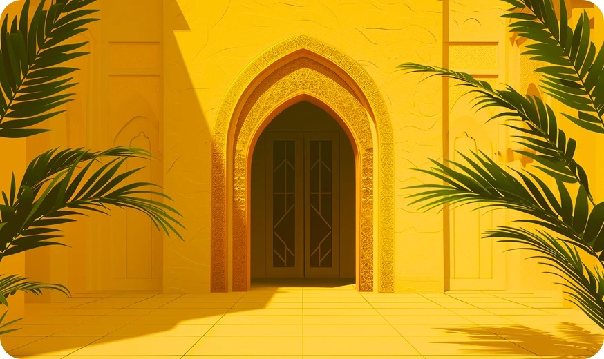 Golden Mosque Door